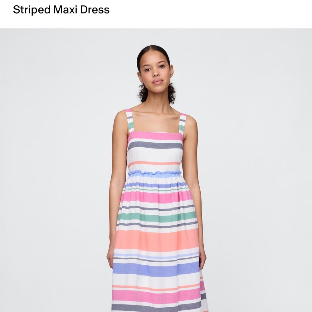 NWT Gap Striped Maxi Dress in Multicolor